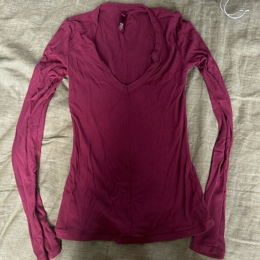 Skims ribbed Henley
